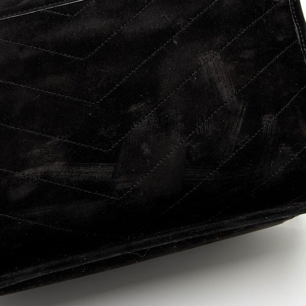 Saint Laurent Suede Monogram Niki Medium Shoulder Bag - Picture 12 of 16